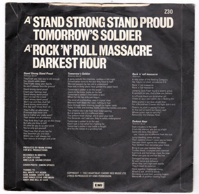 Vice Squad Stand Strong 7" EP Vinyl Record UK Punk 1982 - TulipStuff