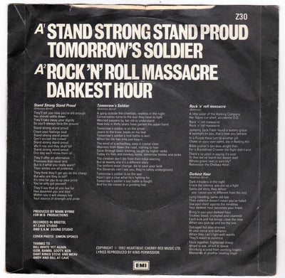 Vice Squad Stand Strong 7" EP Vinyl Record UK Punk 1982 - TulipStuff