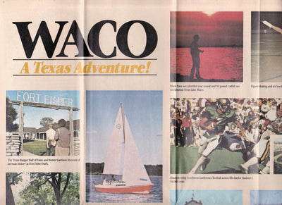 Waco A Texas Adventure 1982 Travel Brochure - TulipStuff