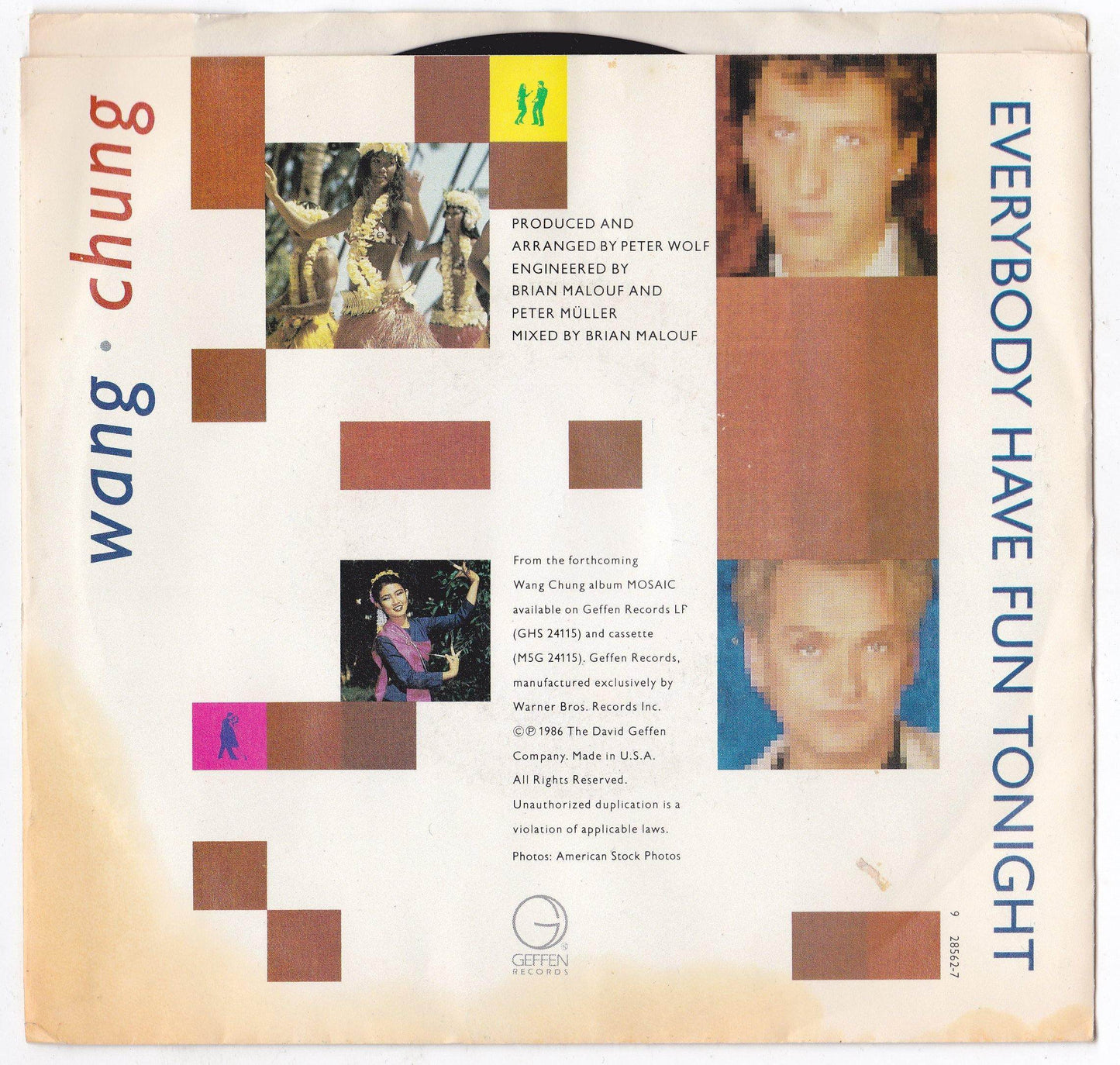 Wang Chung Everybody Have Fun Tonight 7" 45rpm Synthpop 1986 - TulipStuff