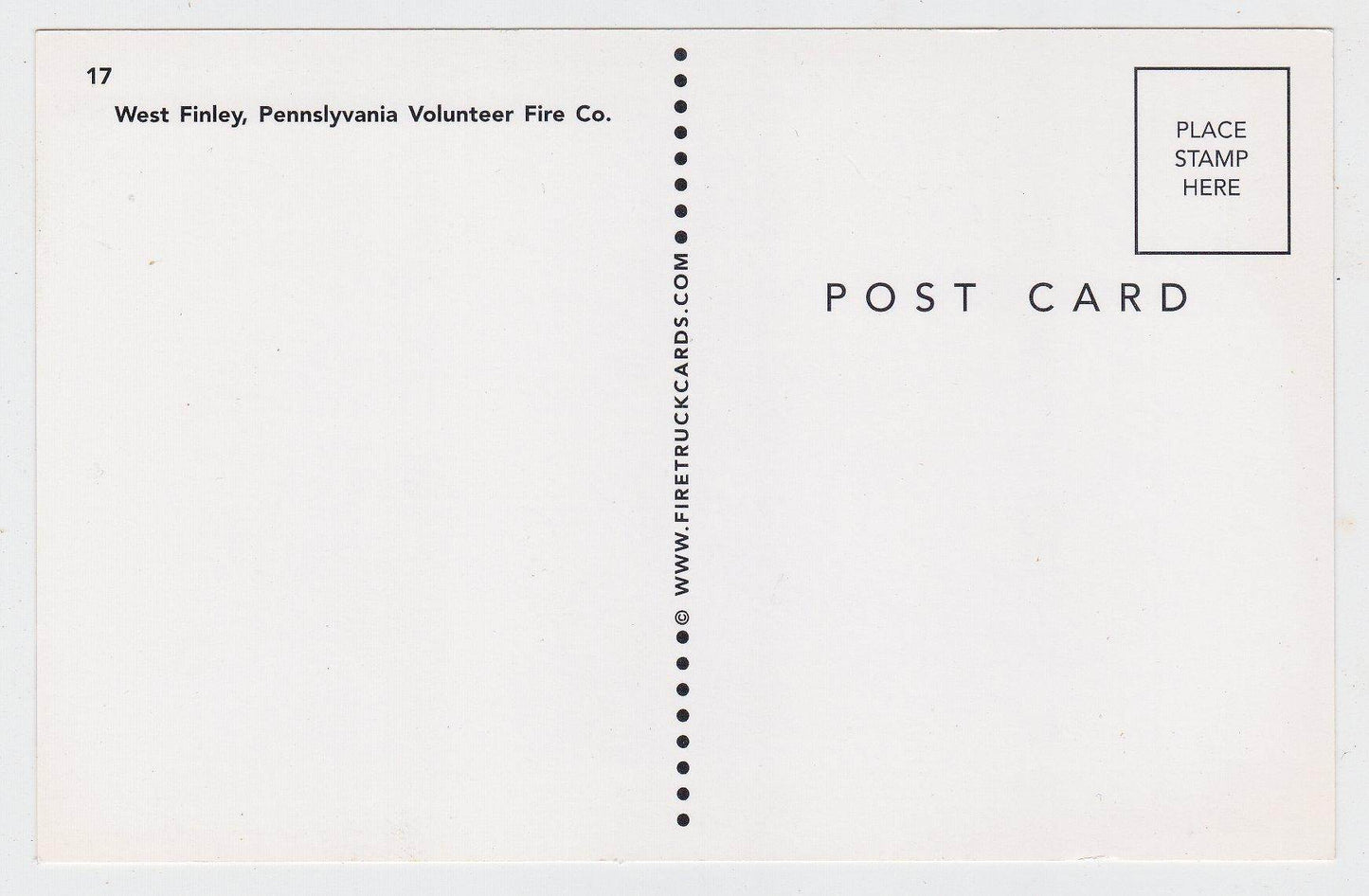 Fire Truck West Finley Pennsylvania Volunteer Fire Department - TulipStuff