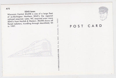 Wisconsin Central EMD SD45 Diesel Locomotive Marshfield WI - TulipStuff