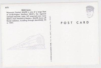 Wisconsin Central EMD SD45 Diesel Locomotive Marshfield WI - TulipStuff