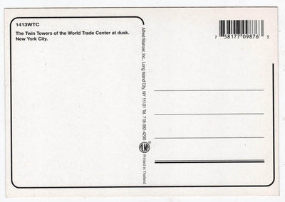 World Trade Center Twin Towers New York City At Dusk Late 1990's - TulipStuff