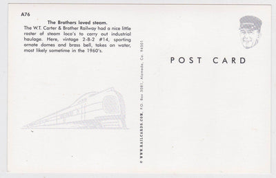 W .T. Carter and Brother Railway 2-8-2 Steam Locomotive 1960's - TulipStuff