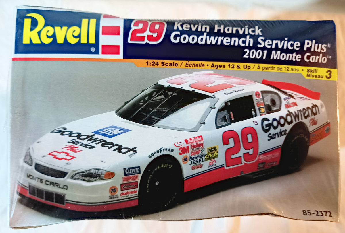 Revell Kevin Harvick Goodwrench 2001 Monte Carlo 1:24 Scale Model Kit - TulipStuff