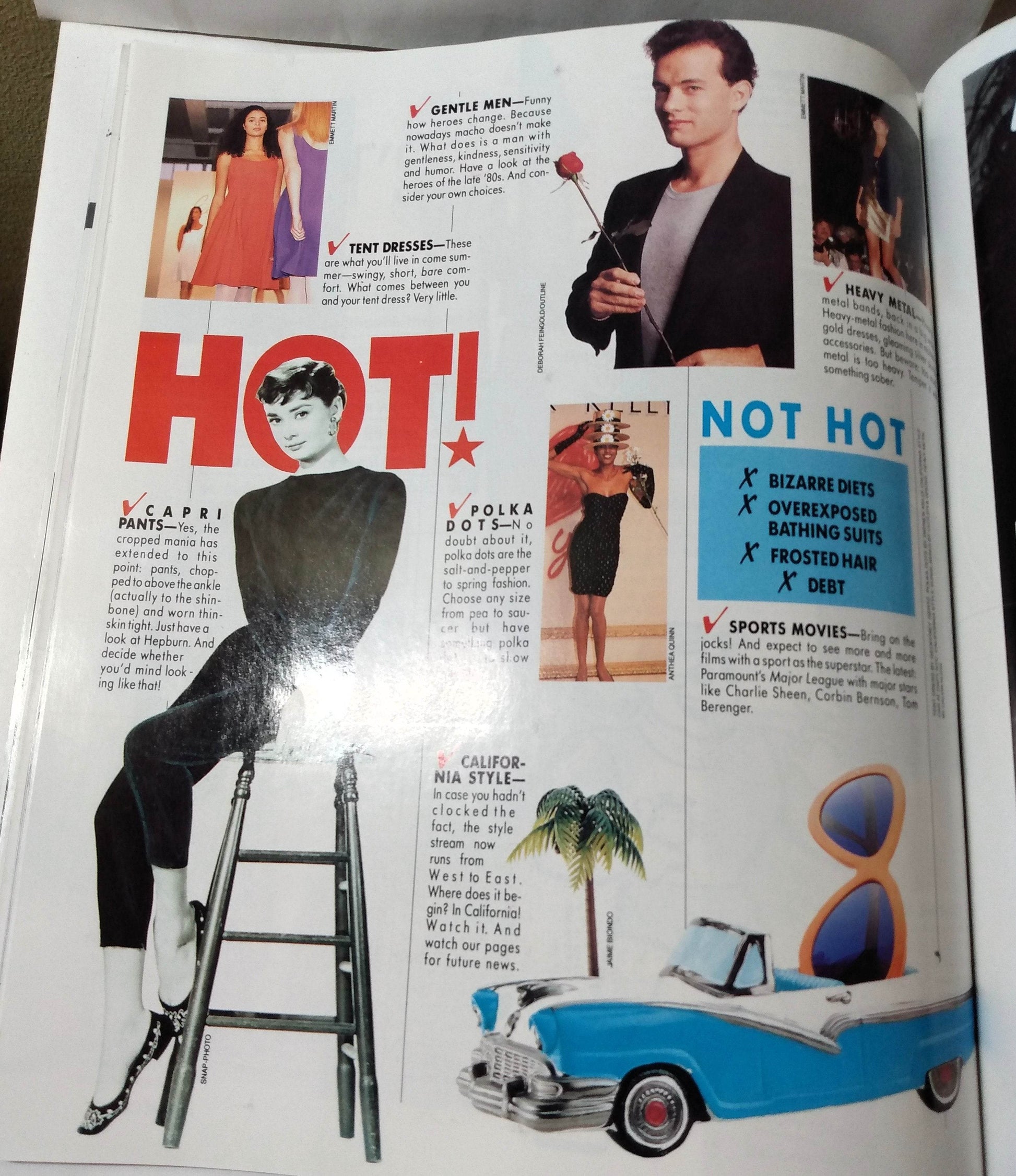 Model Magazine March 1989 Cindy Crawford Jon Bon Jovi Twiggy Fashion - TulipStuff