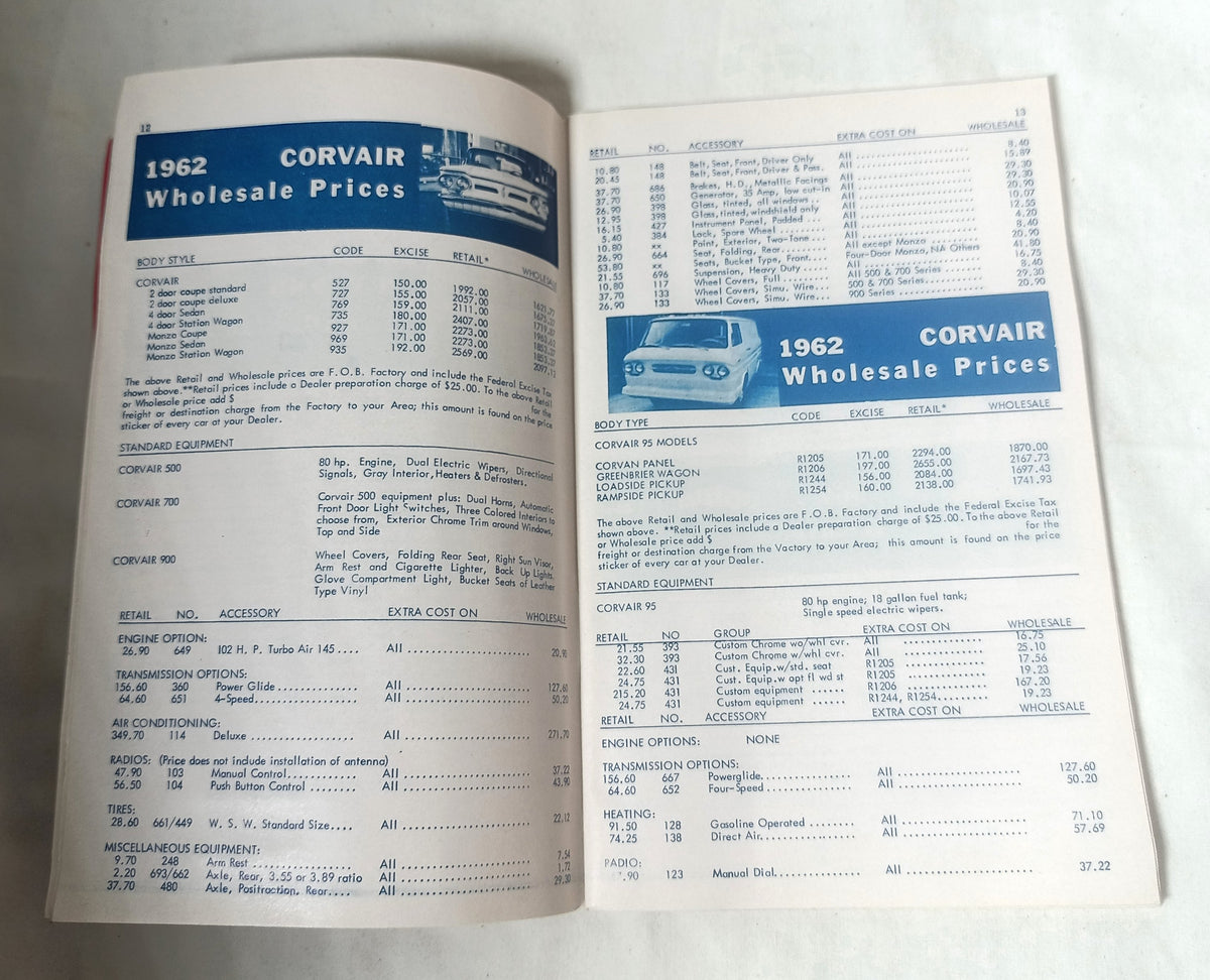 1962 Auto Bluebook Car Prices Wholesale Retail New Used American Imports - TulipStuff