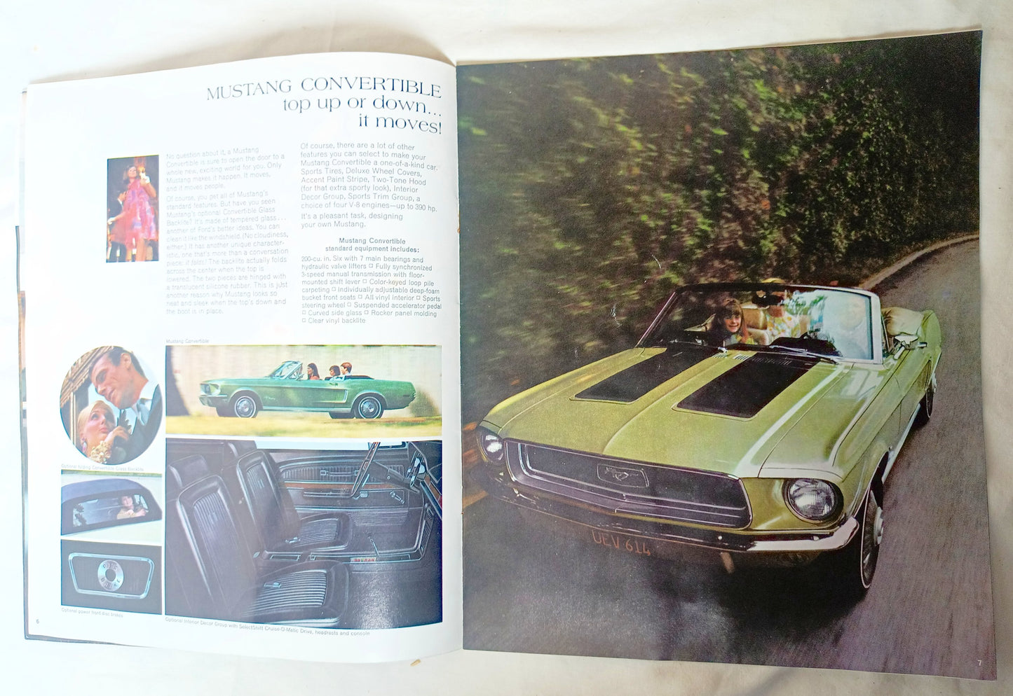 Ford Mustang 1968 Dealer Sales Brochure Hardtop Fastback 2+2 Convertible - TulipStuff