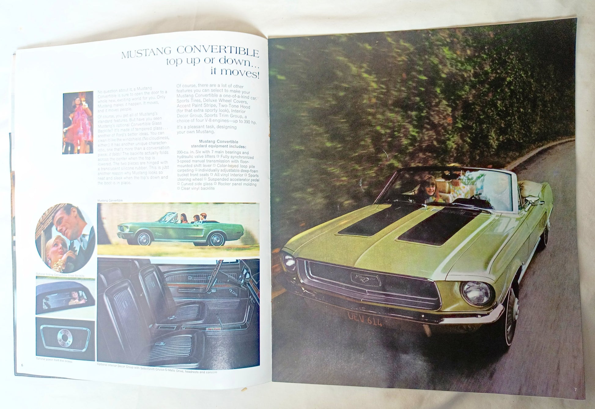 Ford Mustang 1968 Dealer Sales Brochure Hardtop Fastback 2+2 Convertible - TulipStuff