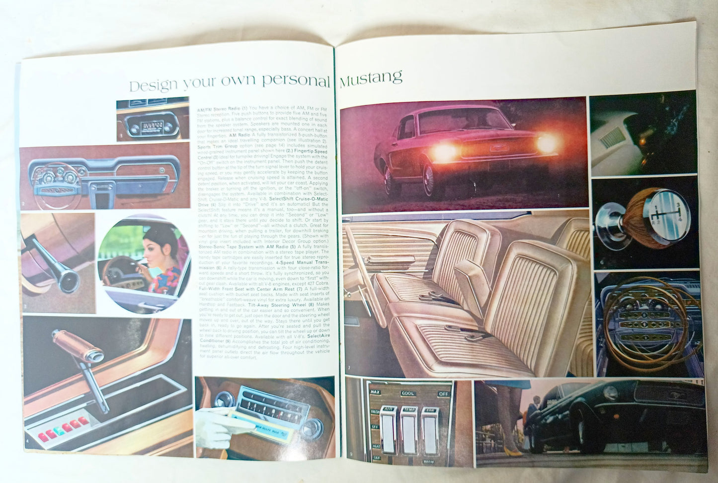 Ford Mustang 1968 Dealer Sales Brochure Hardtop Fastback 2+2 Convertible - TulipStuff