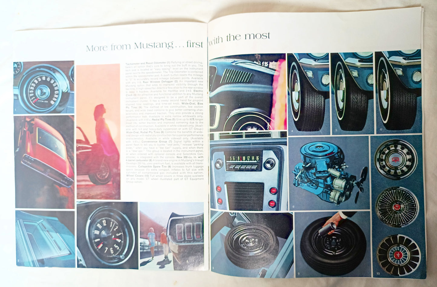 Ford Mustang 1968 Dealer Sales Brochure Hardtop Fastback 2+2 Convertible - TulipStuff