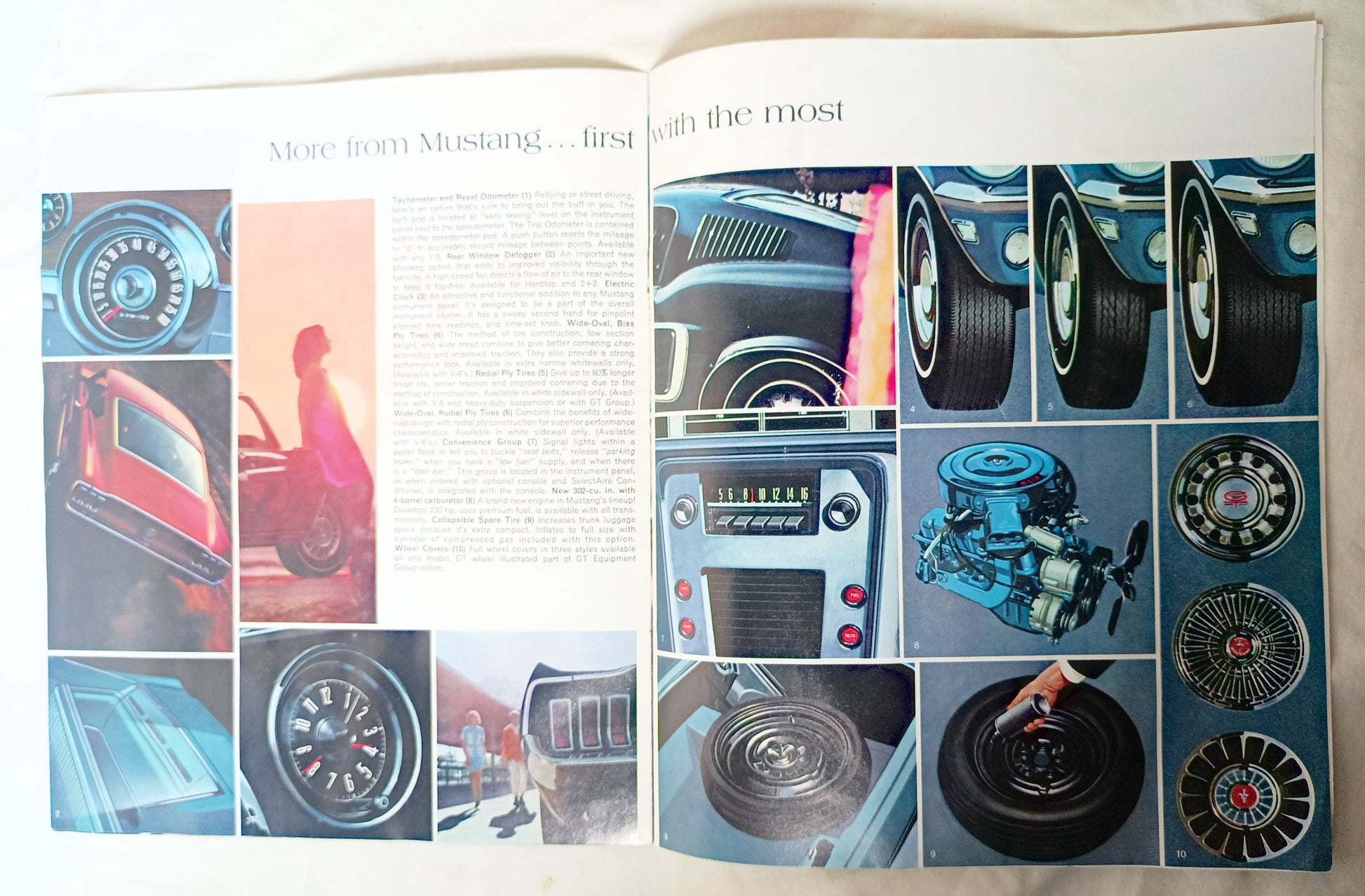 Ford Mustang 1968 Dealer Sales Brochure Hardtop Fastback 2+2 Convertible - TulipStuff