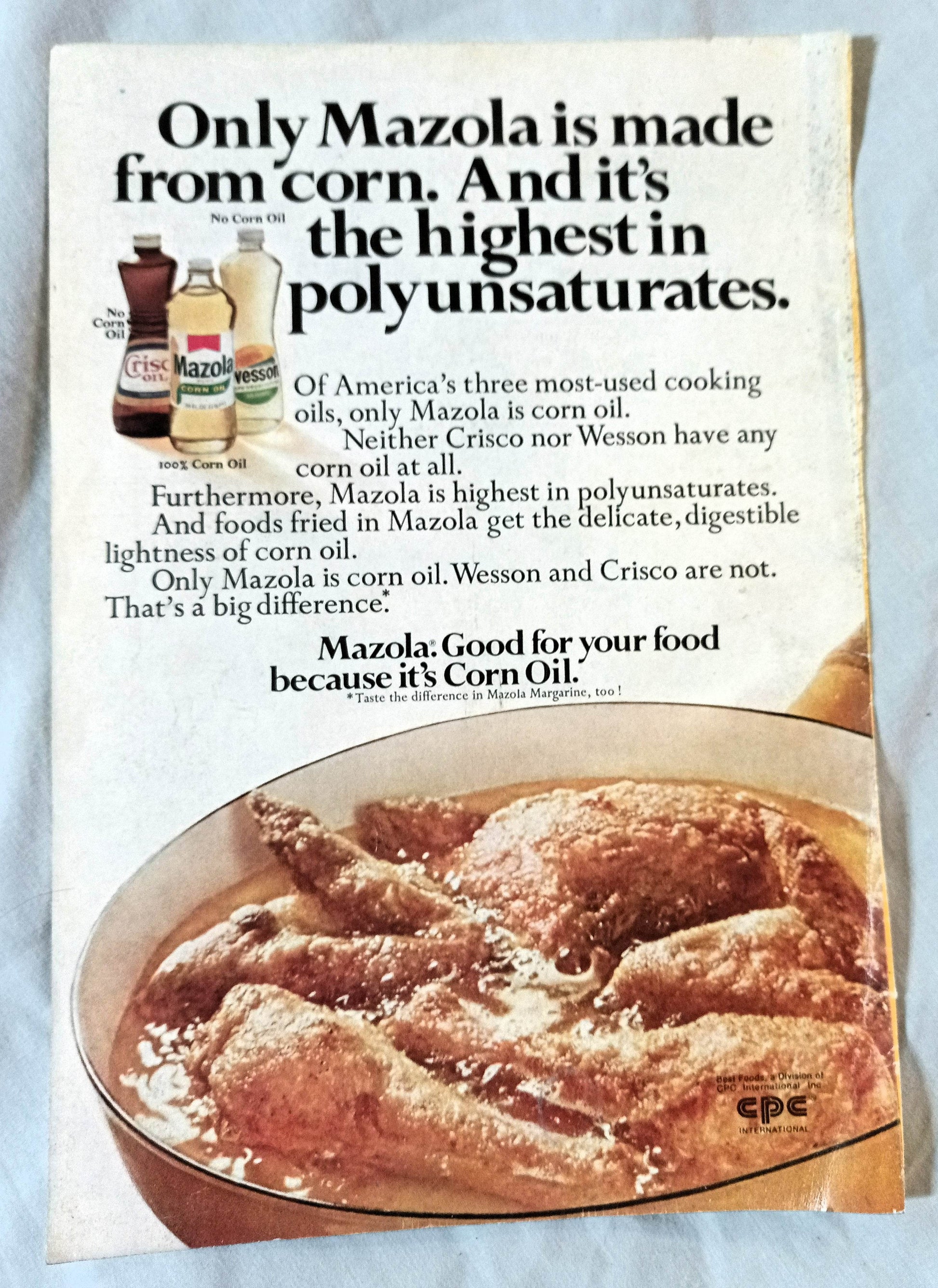 1974 GMC MotorHome / Mazola Vintage Print Ad - TulipStuff