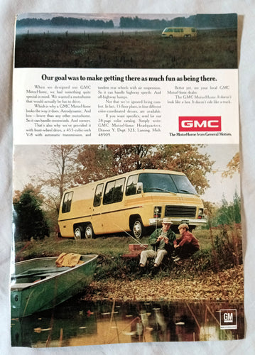 1974 GMC MotorHome / Mazola Vintage Print Ad - TulipStuff