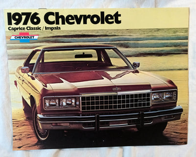 1976 Chevrolet Caprice Classic Impala Dealer Sales Brochure - TulipStuff