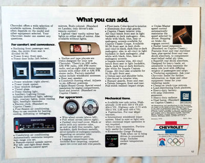 1976 Chevrolet Caprice Classic Impala Dealer Sales Brochure - TulipStuff