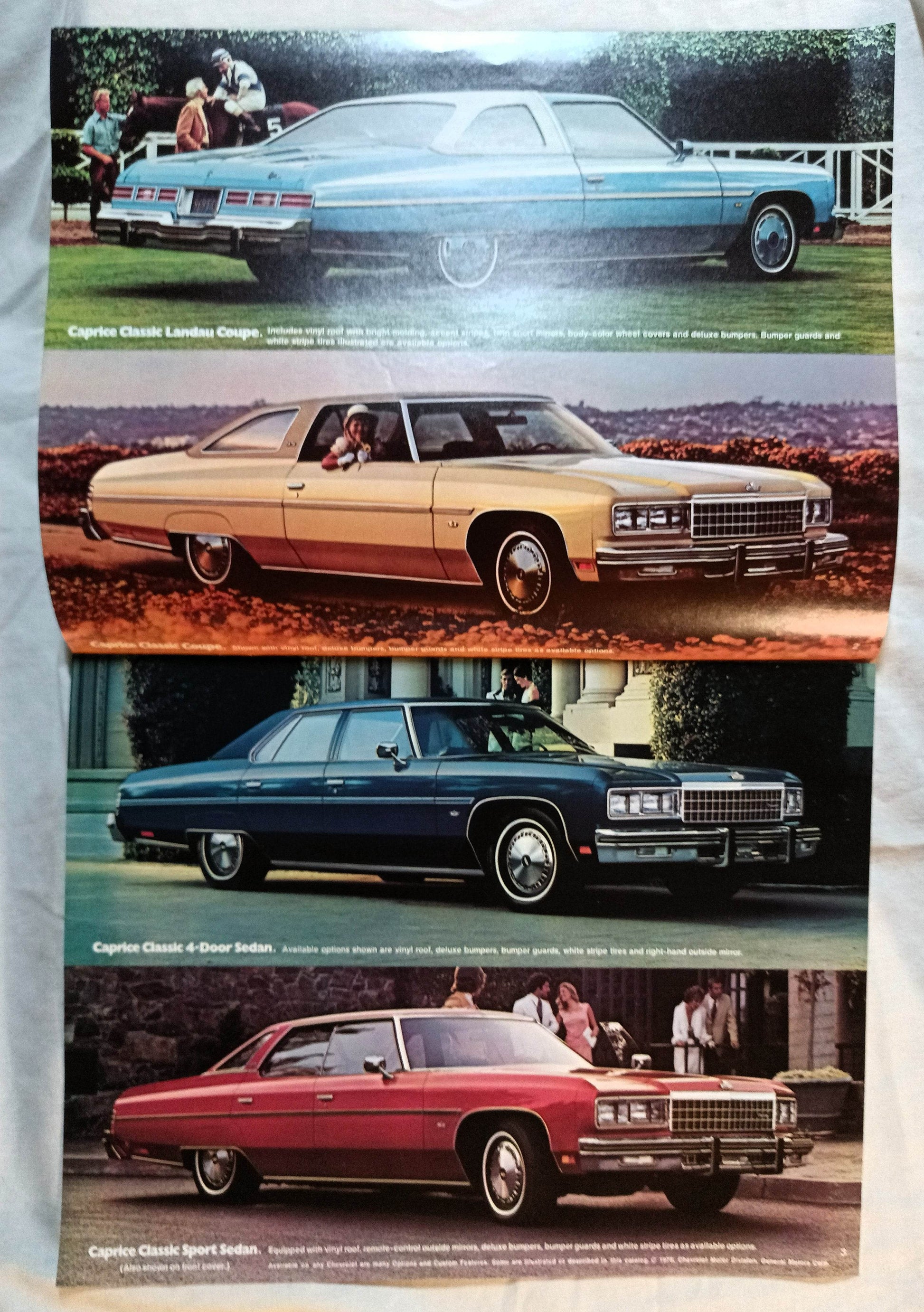 1976 Chevrolet Caprice Classic Impala Dealer Sales Brochure - TulipStuff