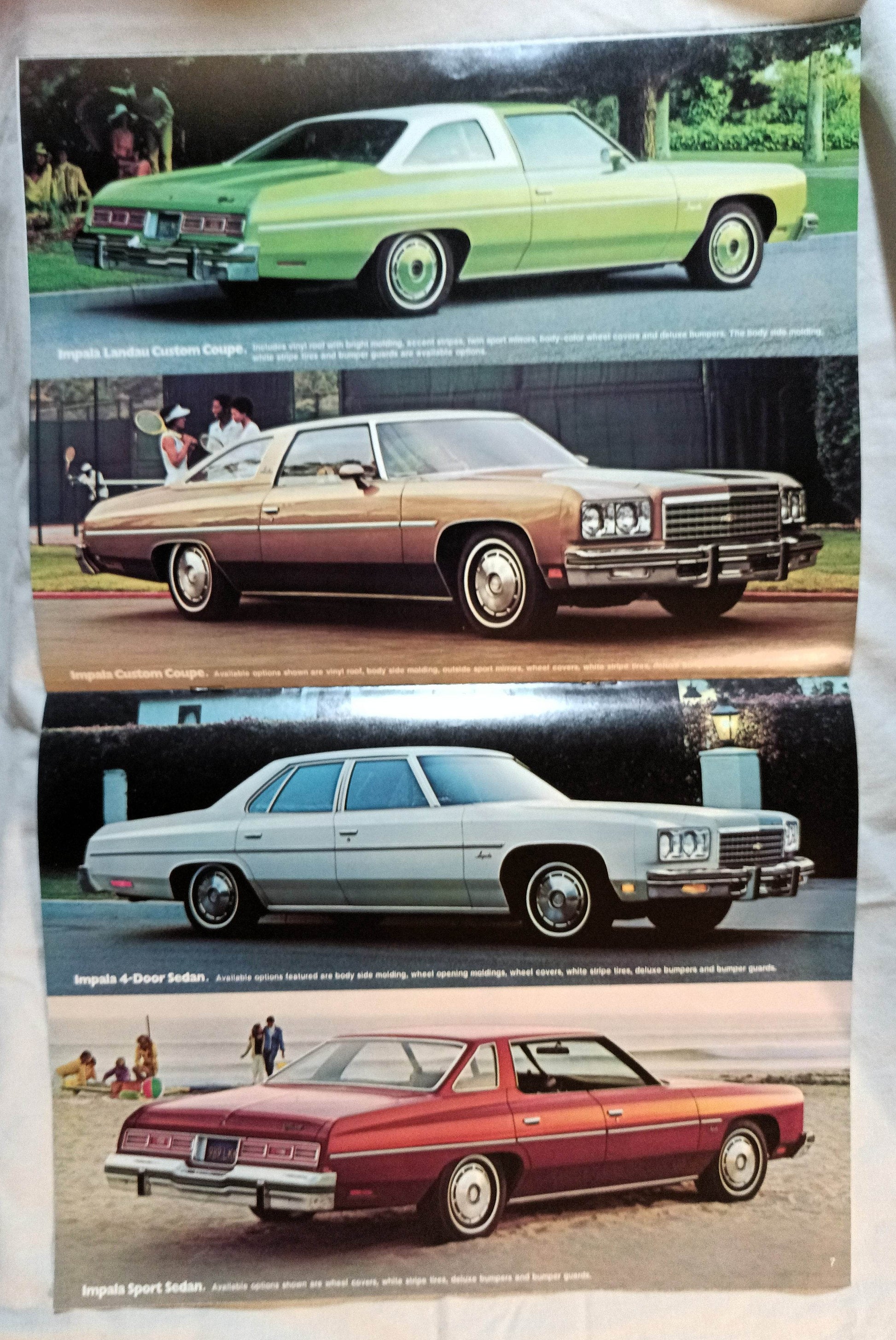 1976 Chevrolet Caprice Classic Impala Dealer Sales Brochure - TulipStuff