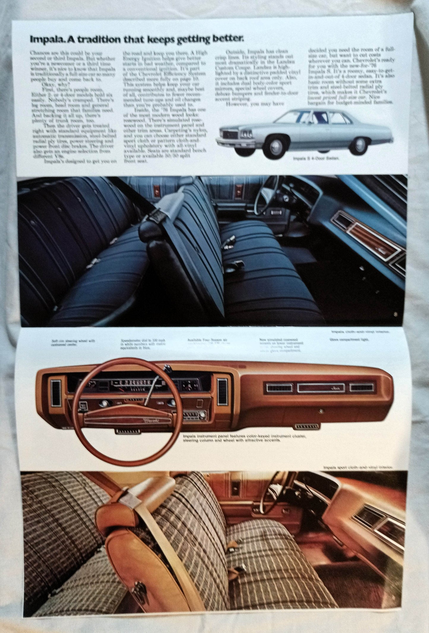 1976 Chevrolet Caprice Classic Impala Dealer Sales Brochure - TulipStuff