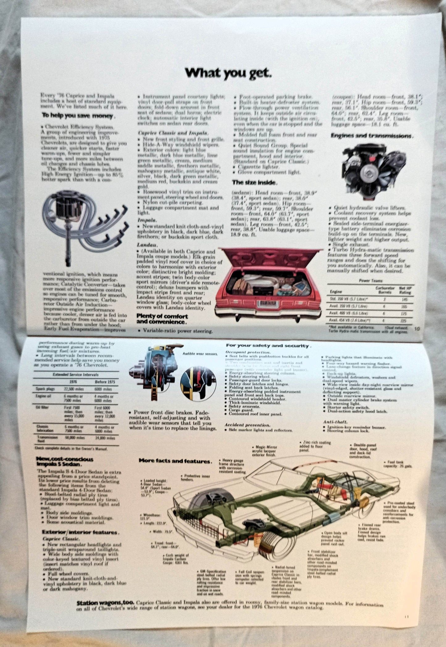 1976 Chevrolet Caprice Classic Impala Dealer Sales Brochure - TulipStuff