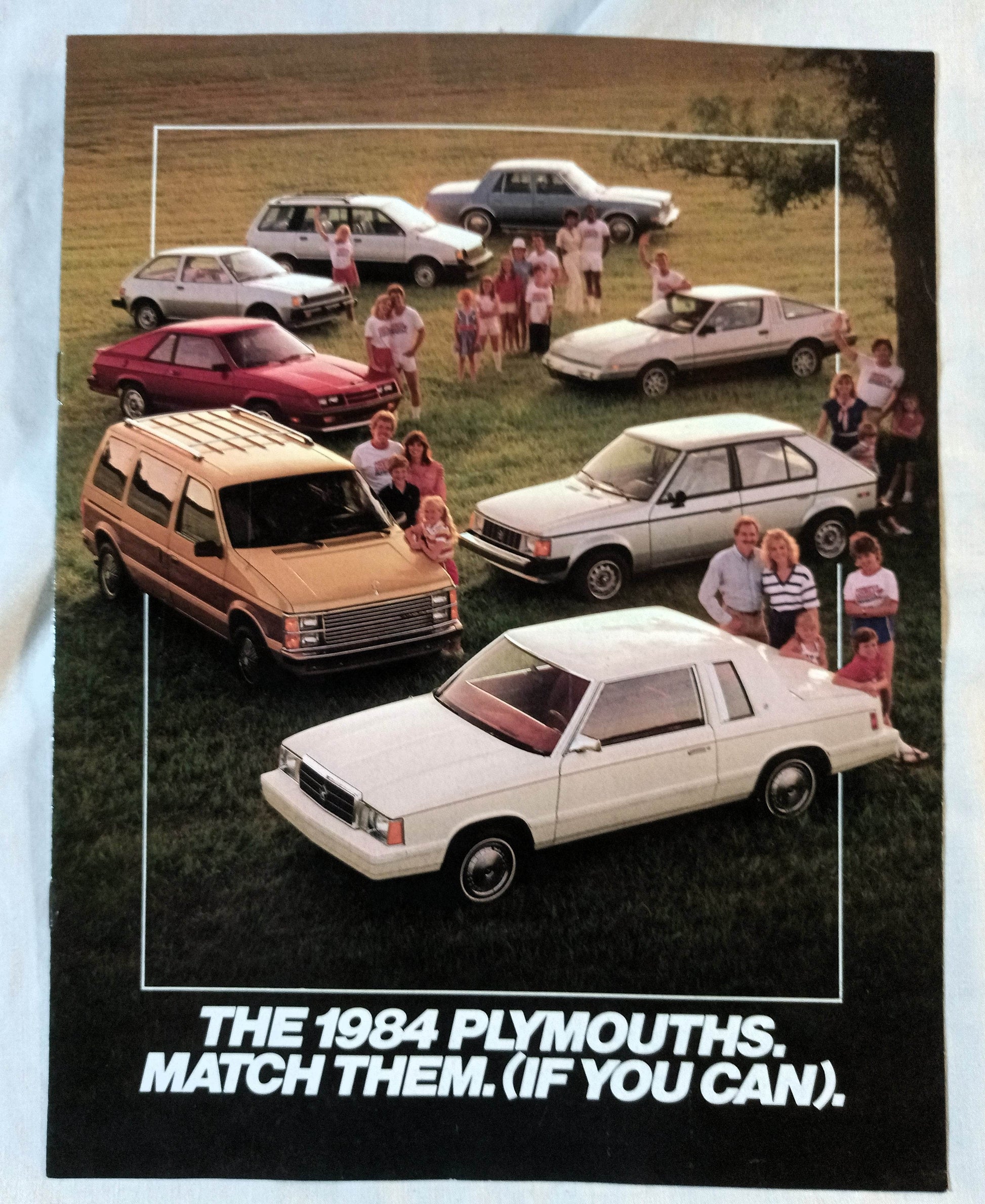 1984 Plymouth Full Line Dealer Sales Brochure Voyager Reliant Turismo - TulipStuff