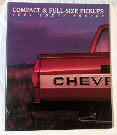 1991 Chevy Trucks Compact And Full-size Pickup Dealer Sales Brochure - TulipStuff