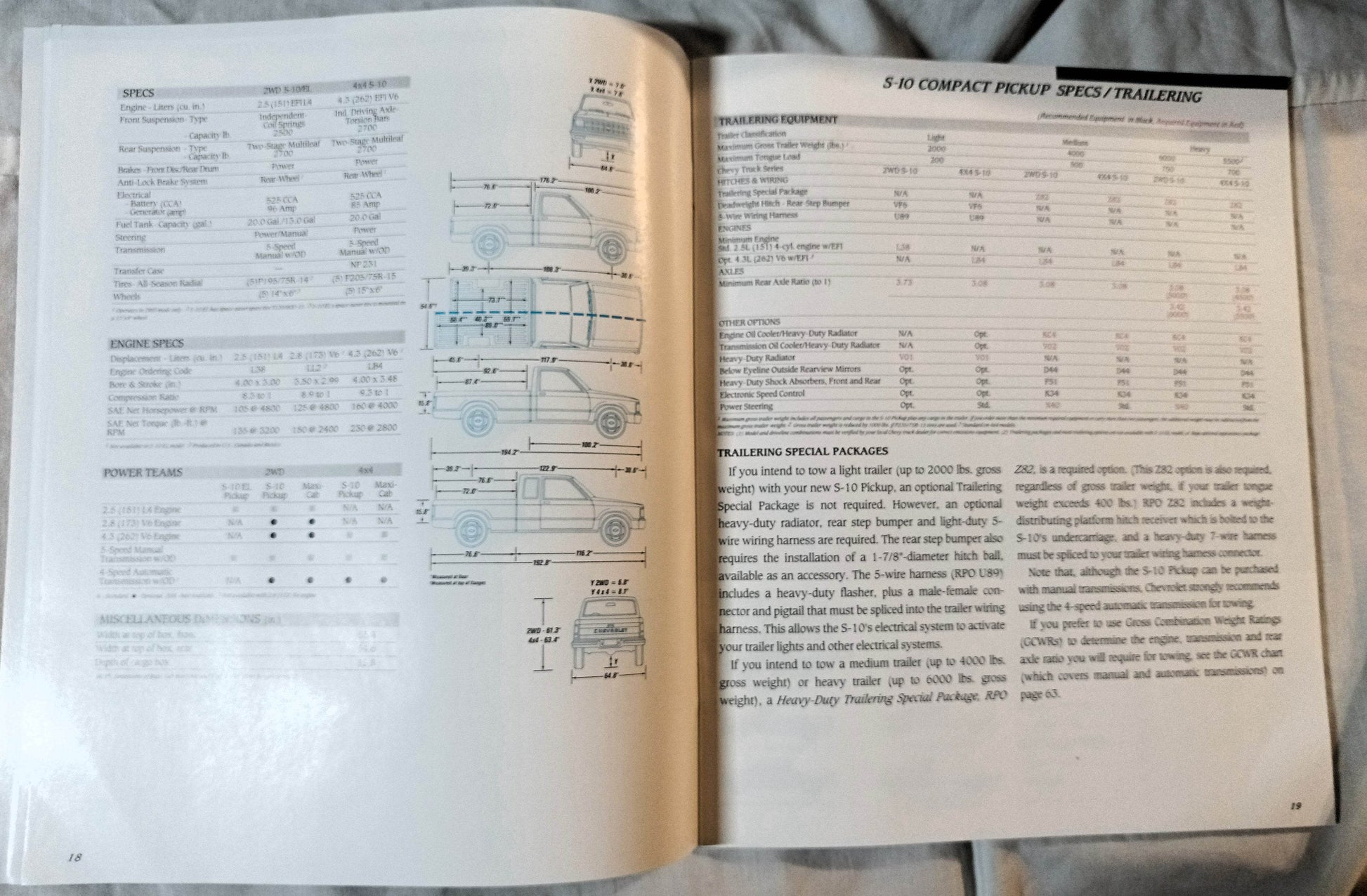 1991 Chevy Trucks Compact And Full-size Pickup Dealer Sales Brochure - TulipStuff