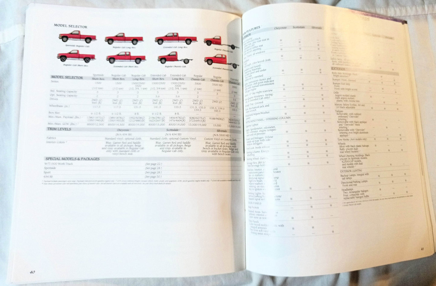 1991 Chevy Trucks Compact And Full-size Pickup Dealer Sales Brochure - TulipStuff