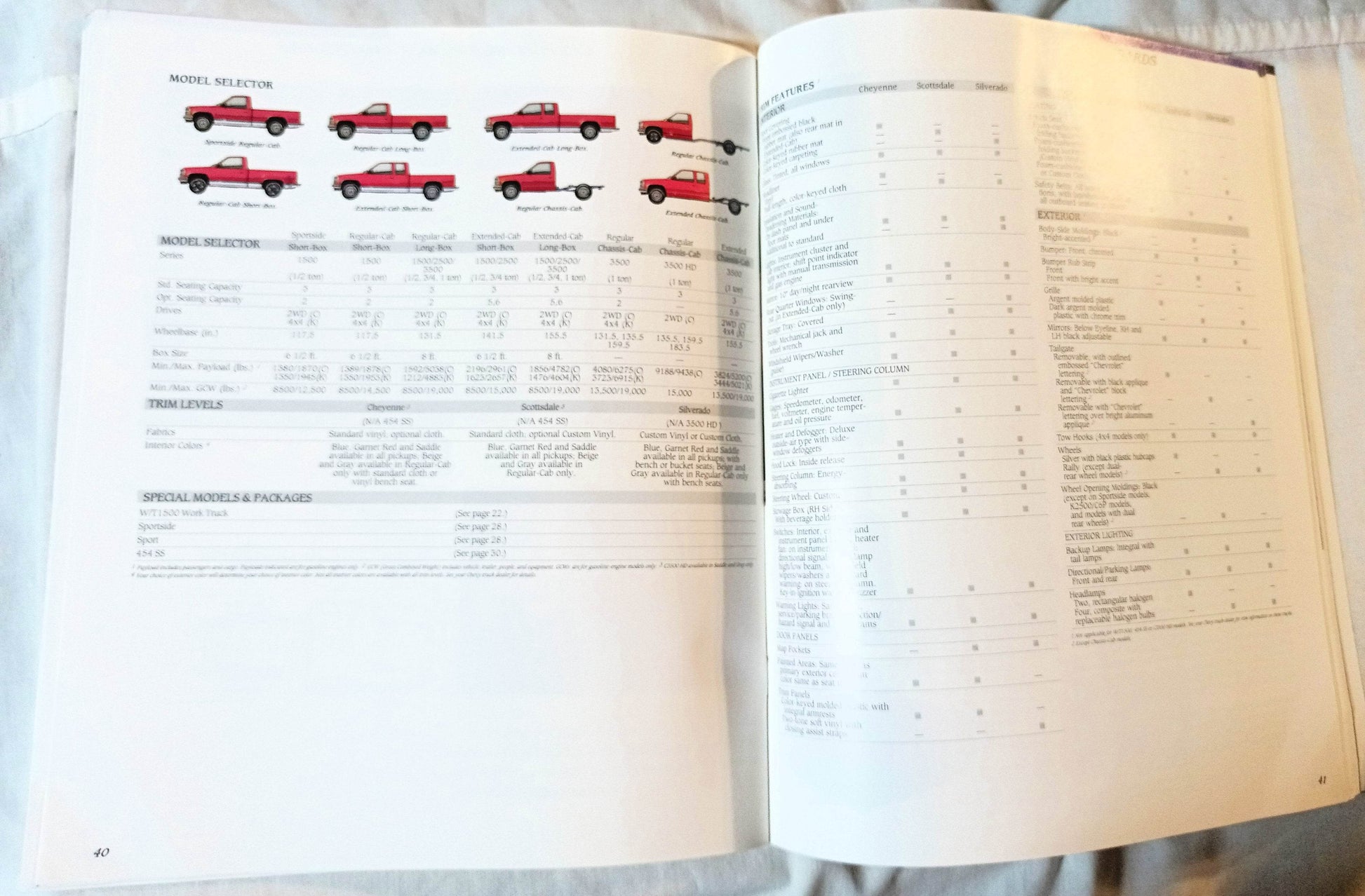 1991 Chevy Trucks Compact And Full-size Pickup Dealer Sales Brochure - TulipStuff