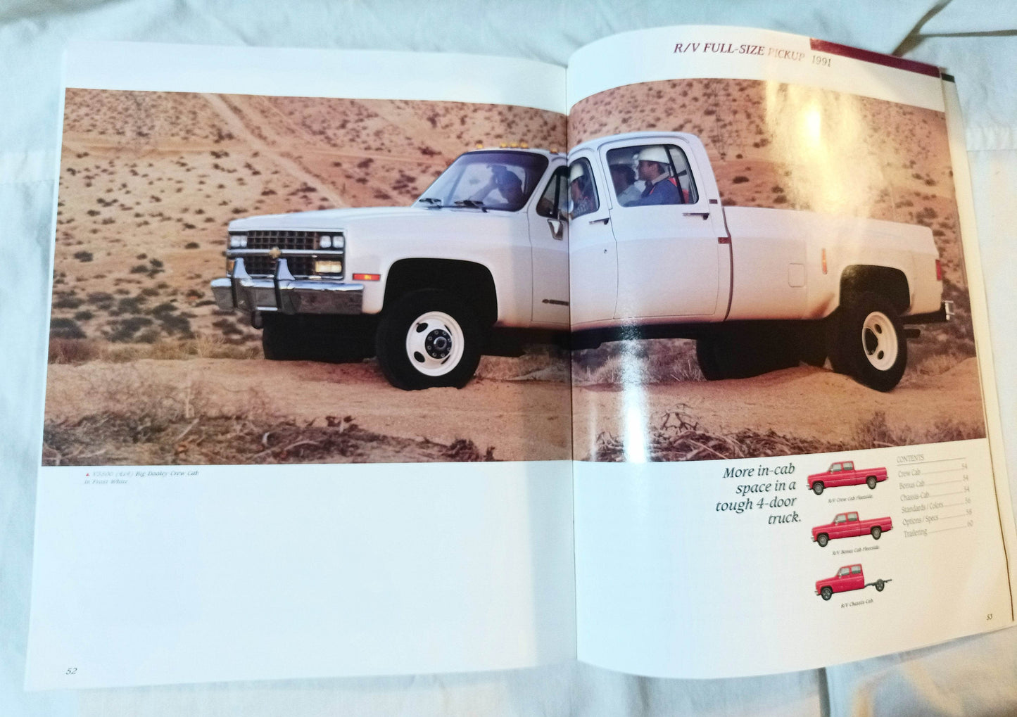 1991 Chevy Trucks Compact And Full-size Pickup Dealer Sales Brochure - TulipStuff