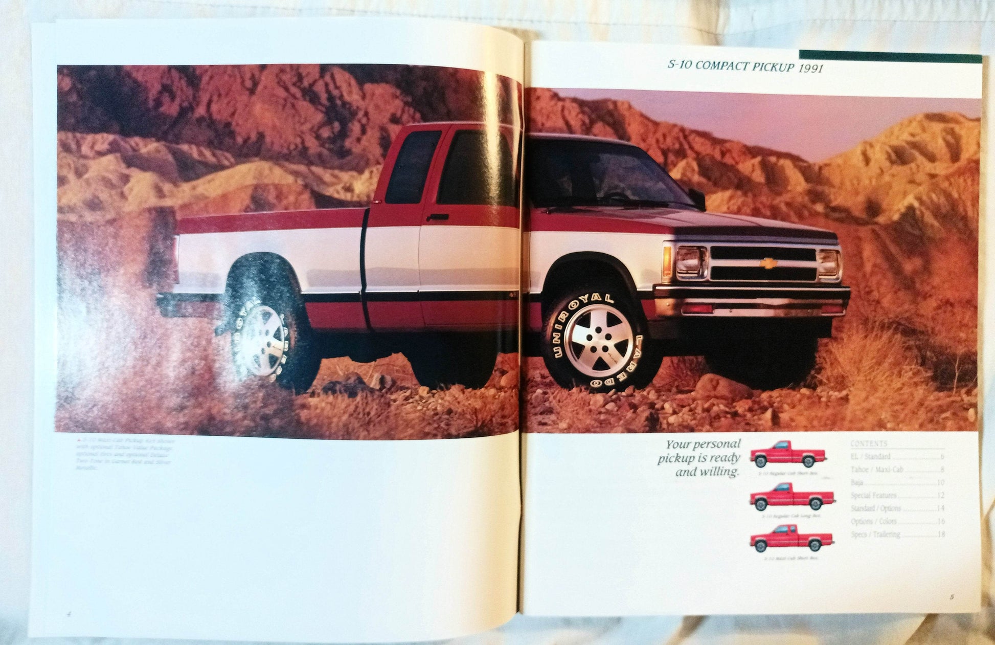 1991 Chevy Trucks Compact And Full-size Pickup Dealer Sales Brochure - TulipStuff
