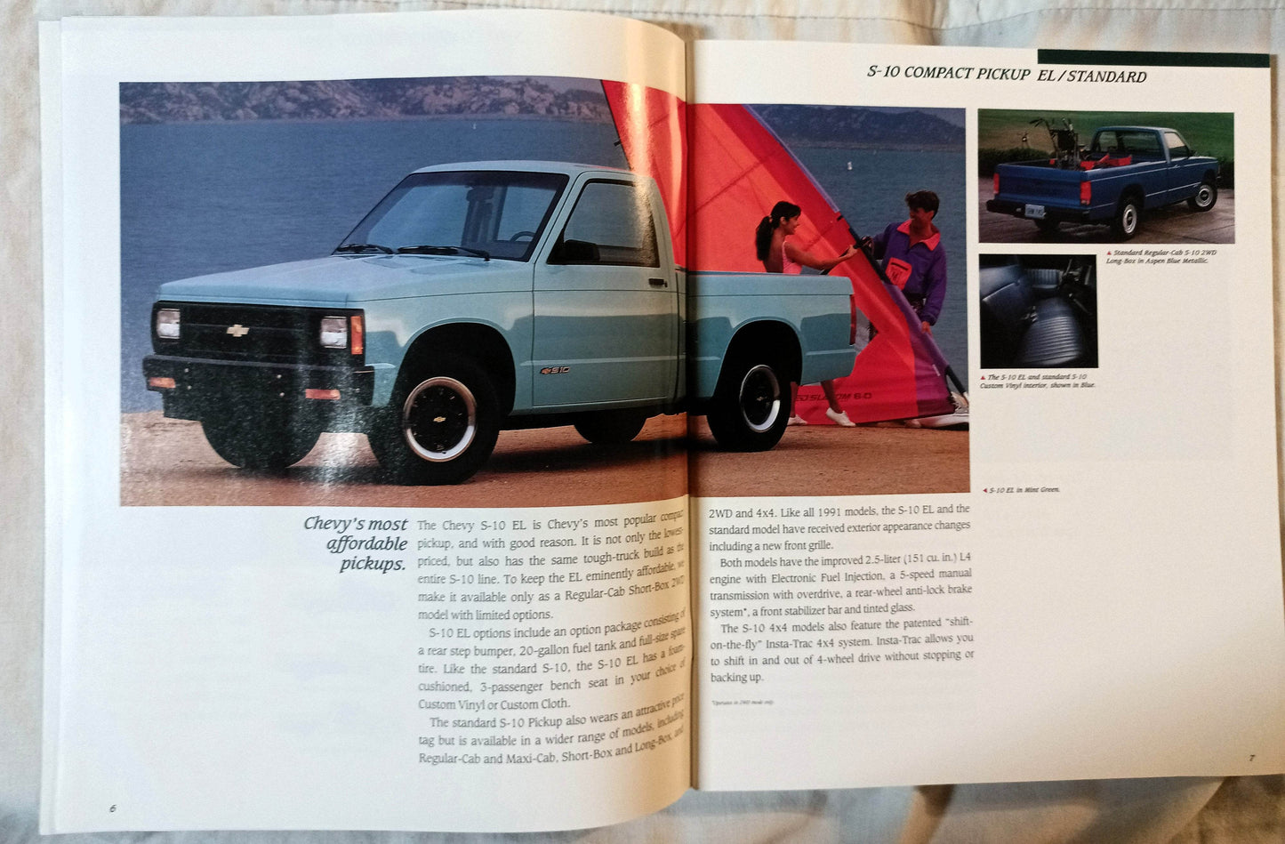 1991 Chevy Trucks Compact And Full-size Pickup Dealer Sales Brochure - TulipStuff