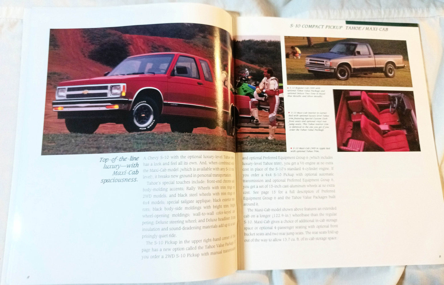 1991 Chevy Trucks Compact And Full-size Pickup Dealer Sales Brochure - TulipStuff
