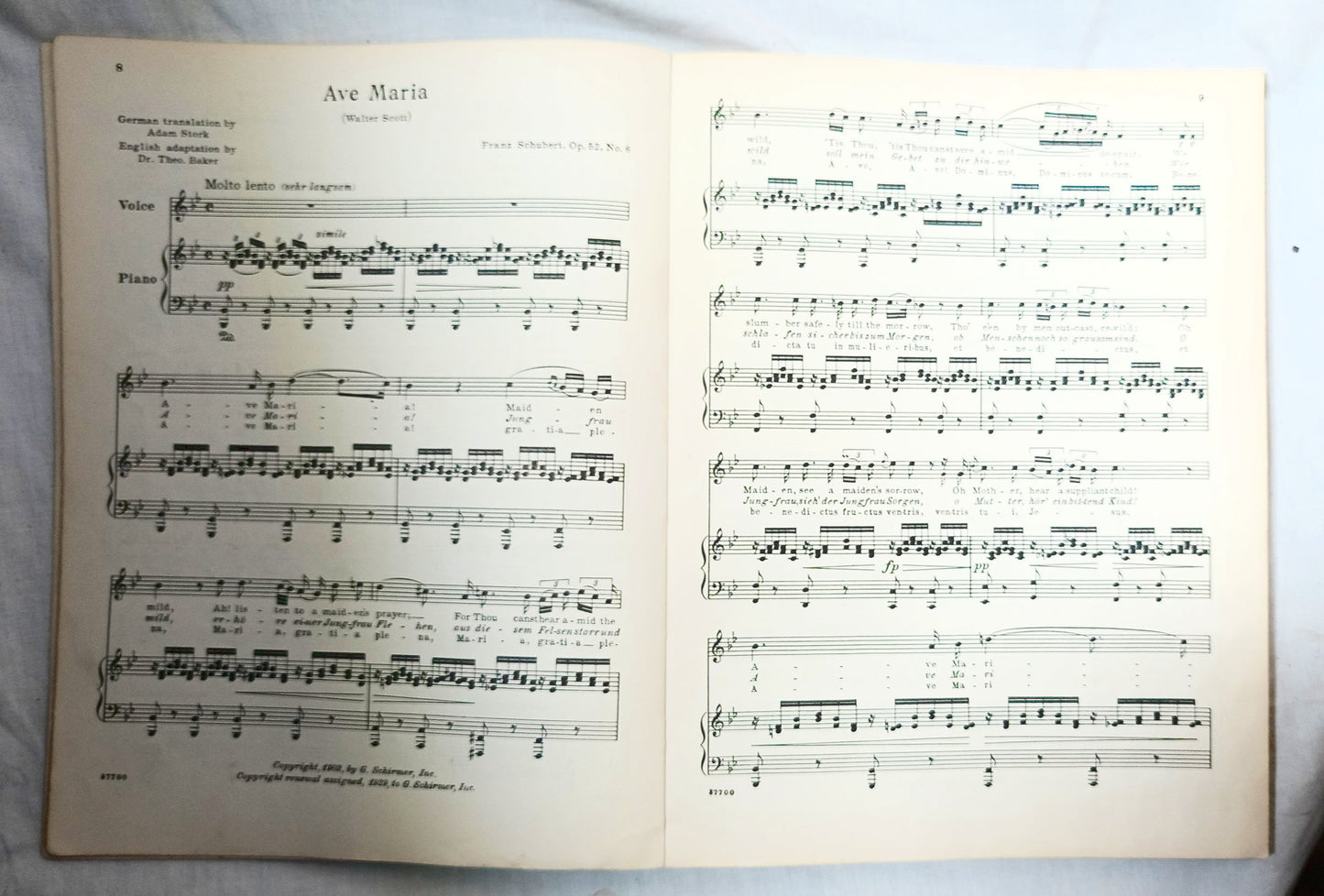 56 Songs You Like To Sing Vocal Piano Sheet Music Book G Schirmer 1937 - TulipStuff