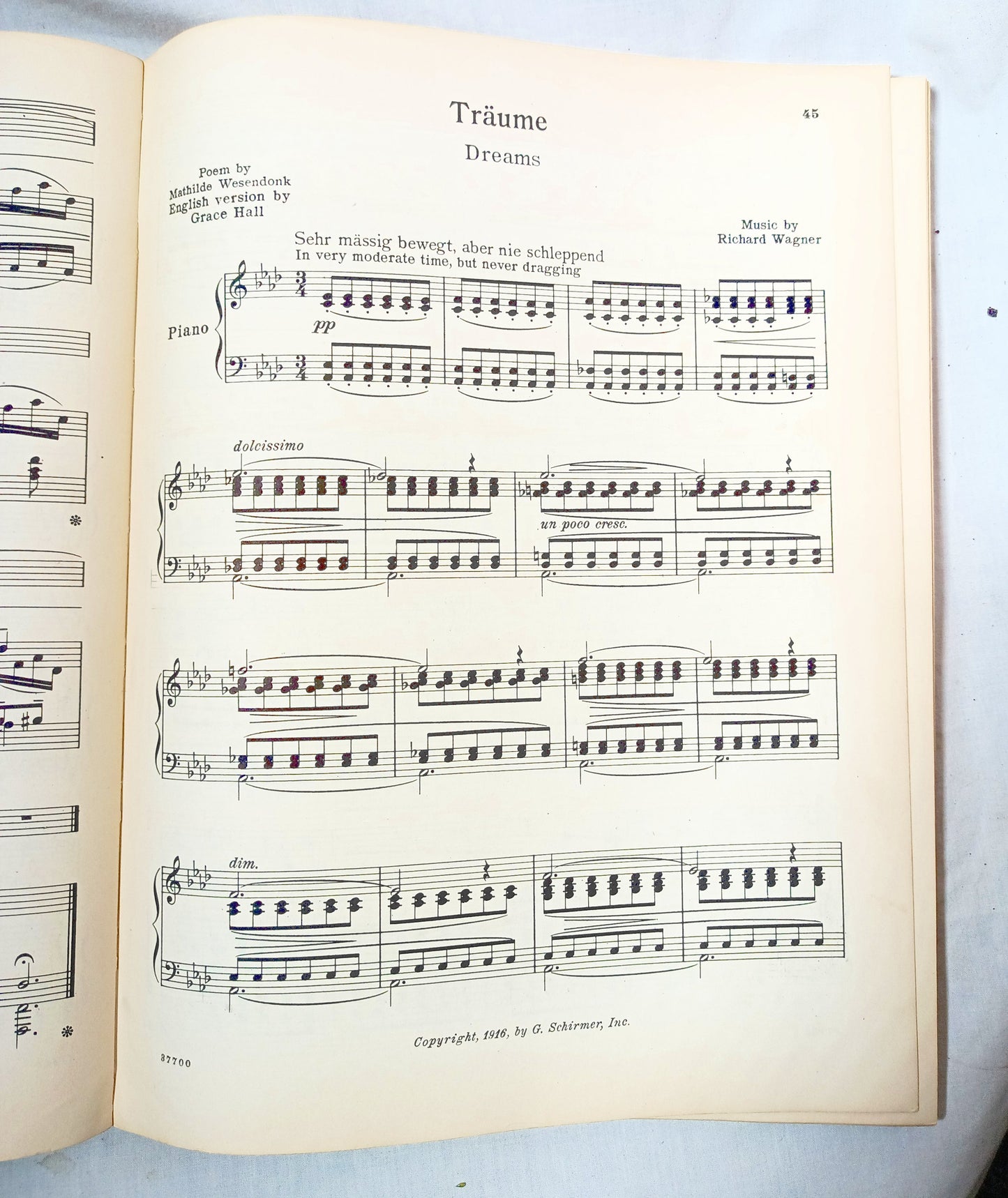 56 Songs You Like To Sing Vocal Piano Sheet Music Book G Schirmer 1937 - TulipStuff