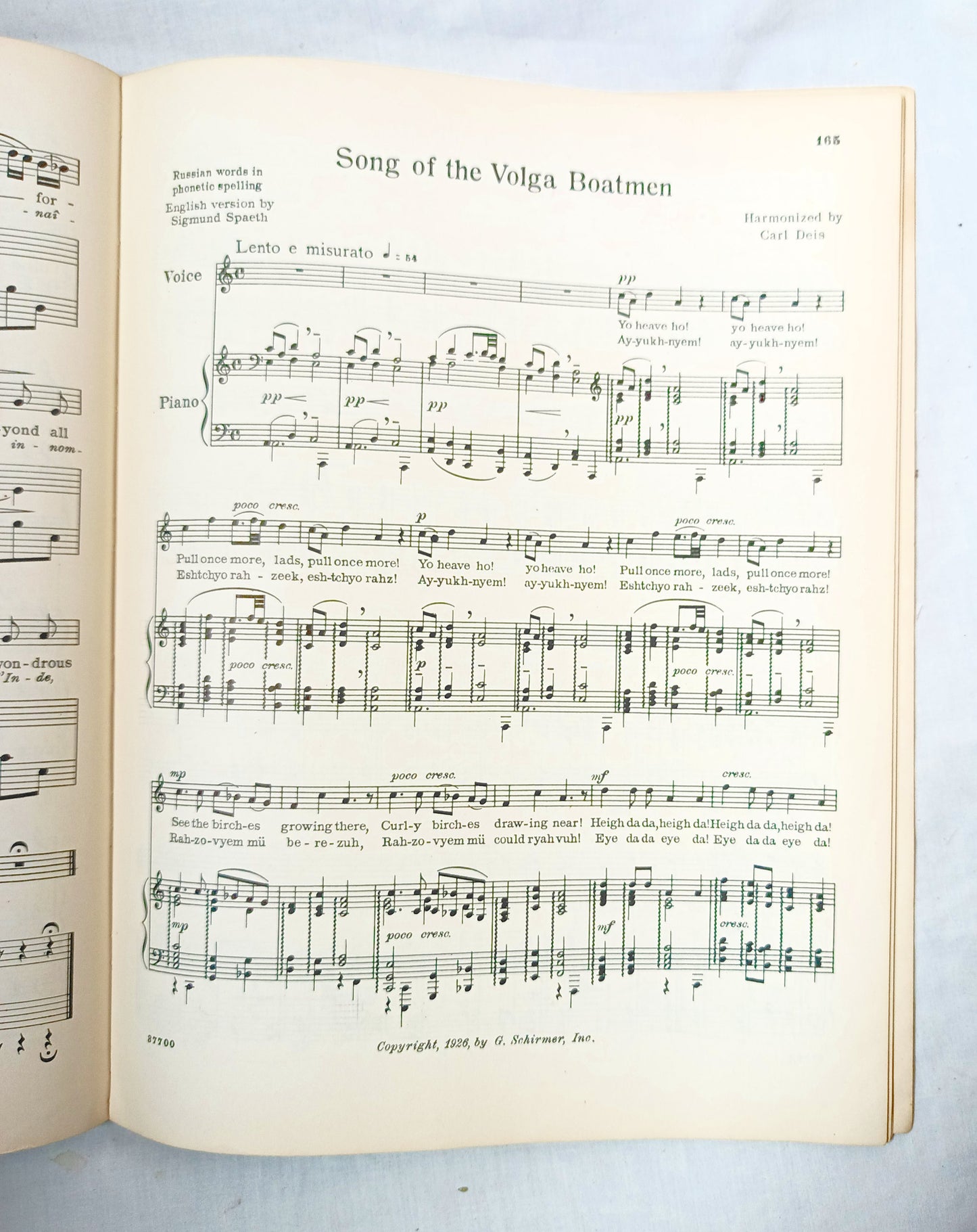 56 Songs You Like To Sing Vocal Piano Sheet Music Book G Schirmer 1937 - TulipStuff