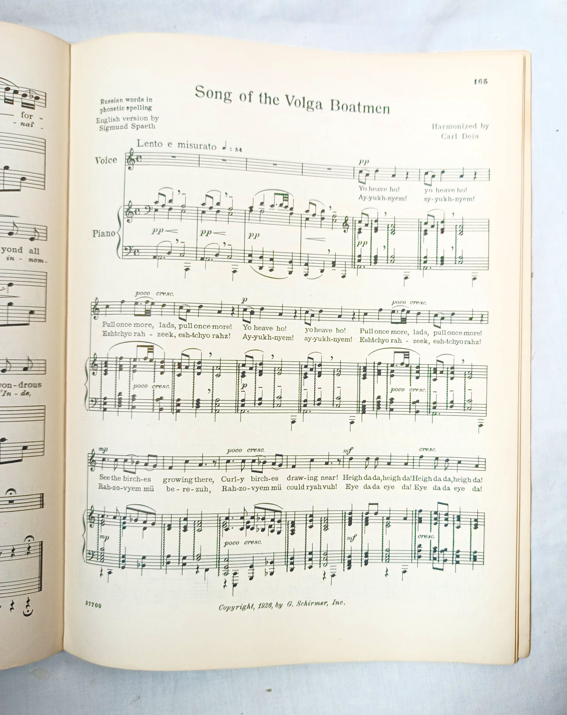 56 Songs You Like To Sing Vocal Piano Sheet Music Book G Schirmer 1937 - TulipStuff