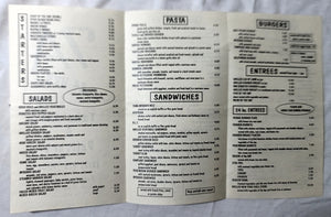 7A Cafe Avenue A NYC Restaurant Takeout Menu Early 2000's - TulipStuff