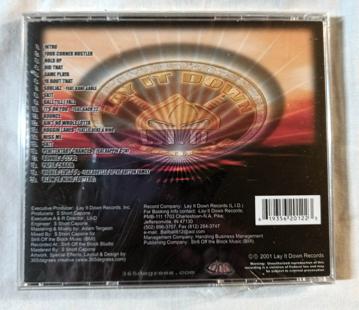 Short Capone of 812 Souljaz Four Corner Hustler Gangsta Album CD 2001 - TulipStuff