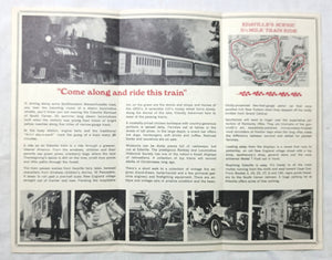 Edaville Railroad 1972 Timetable Brochure Narrow Gauge Steam Powered RR