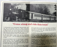 Load image into Gallery viewer, Edaville Railroad 1972 Timetable Brochure Narrow Gauge Steam Powered RR
