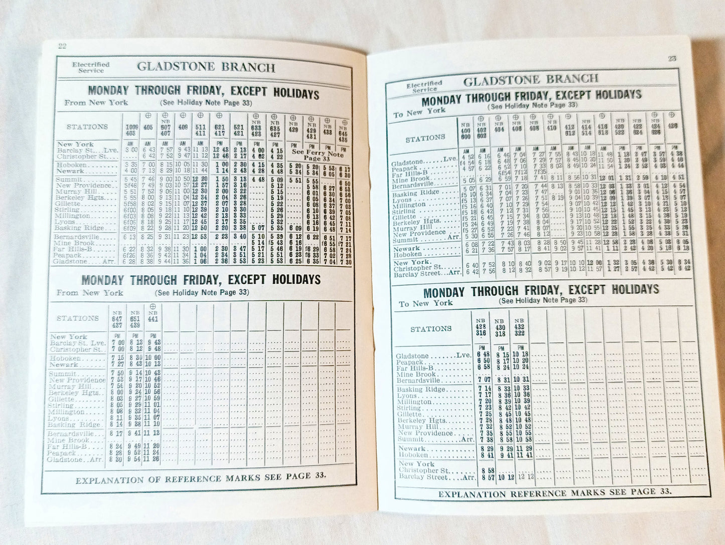 Delaware Lackawanna & Western Railroad Suburban Timetables 1951 - TulipStuff