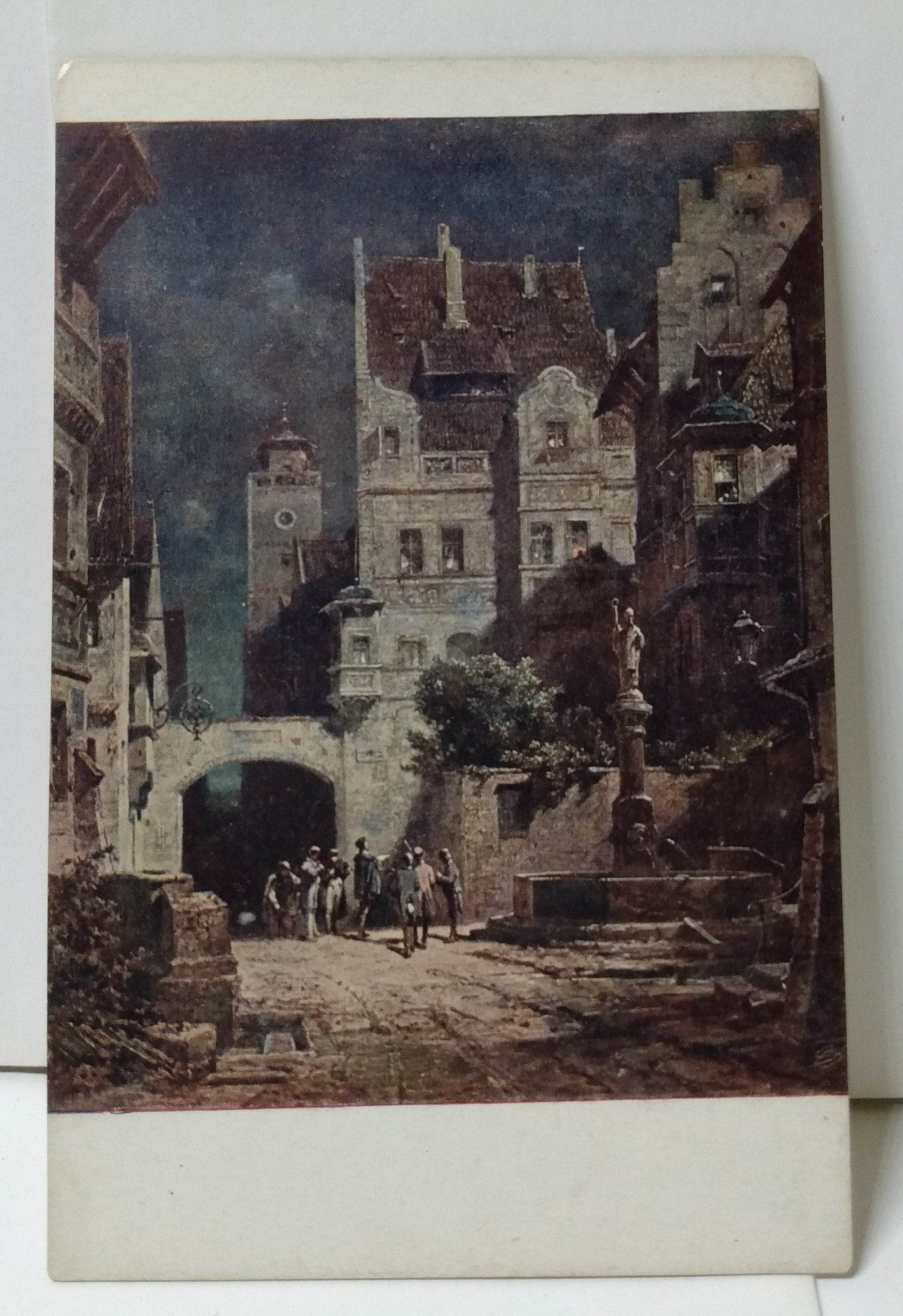Spitzweg Zastavenicko Standchen Serenade Minerva Prague 1910's Postcard - TulipStuff