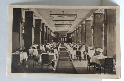 Weinhaus Rheingold (Wine House Restaurant) Pillar Room Berlin Germany 1920's - TulipStuff