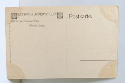 Weinhaus Rheingold (Wine House Restaurant) Pillar Room Berlin Germany 1920's - TulipStuff