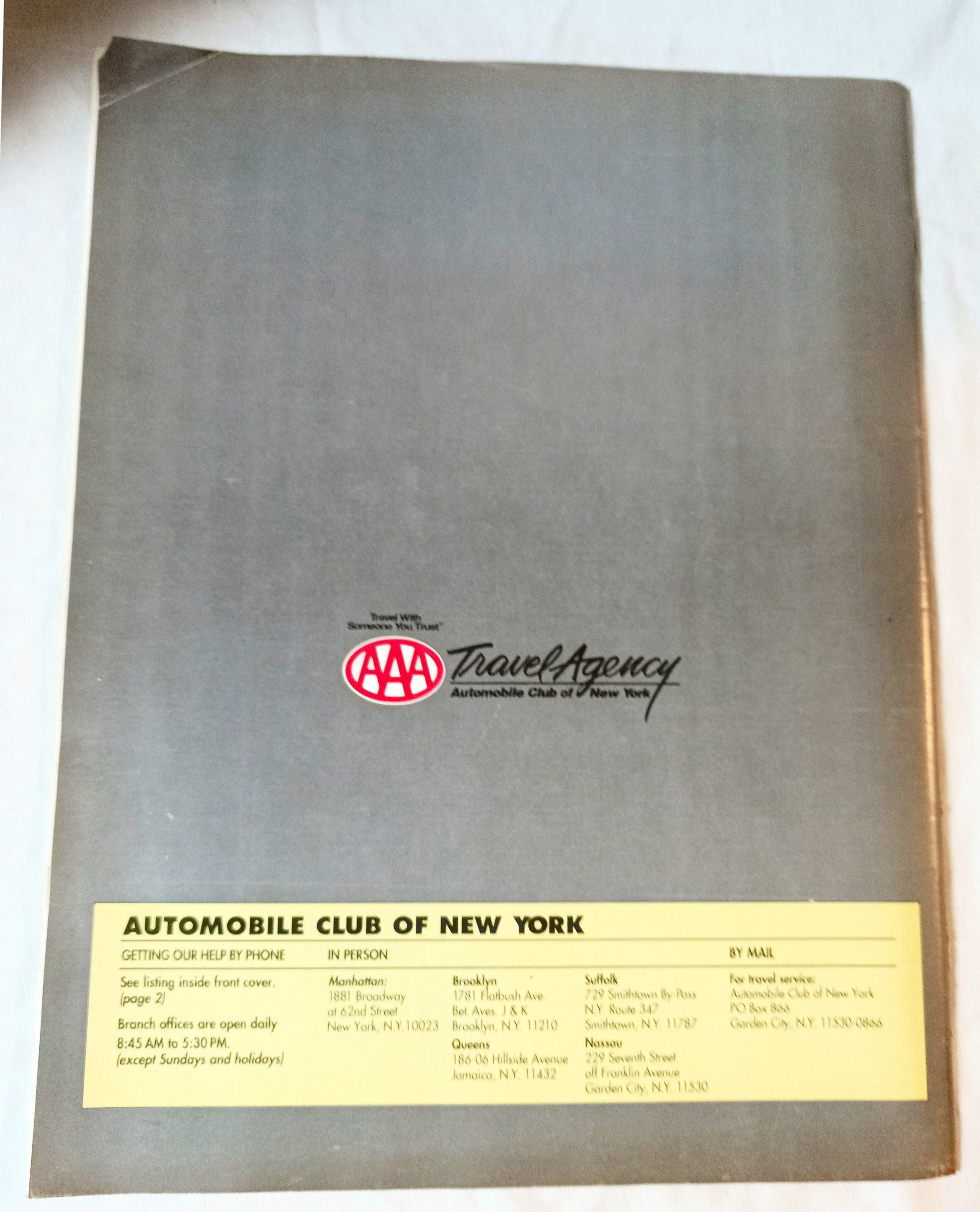 AAA Maps For Members New York City And Vicinity 1995 - TulipStuff