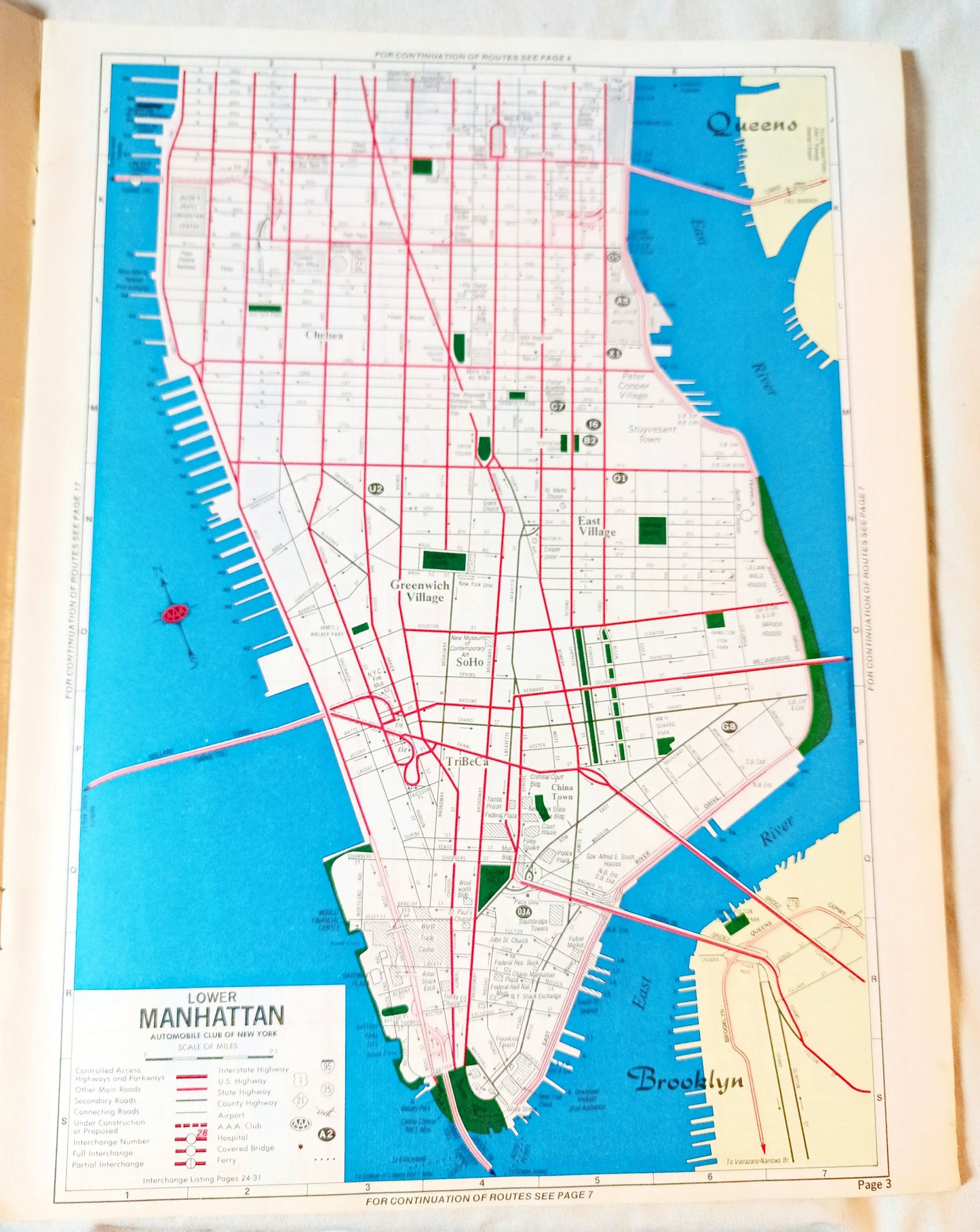AAA Maps For Members New York City And Vicinity 1995 - TulipStuff