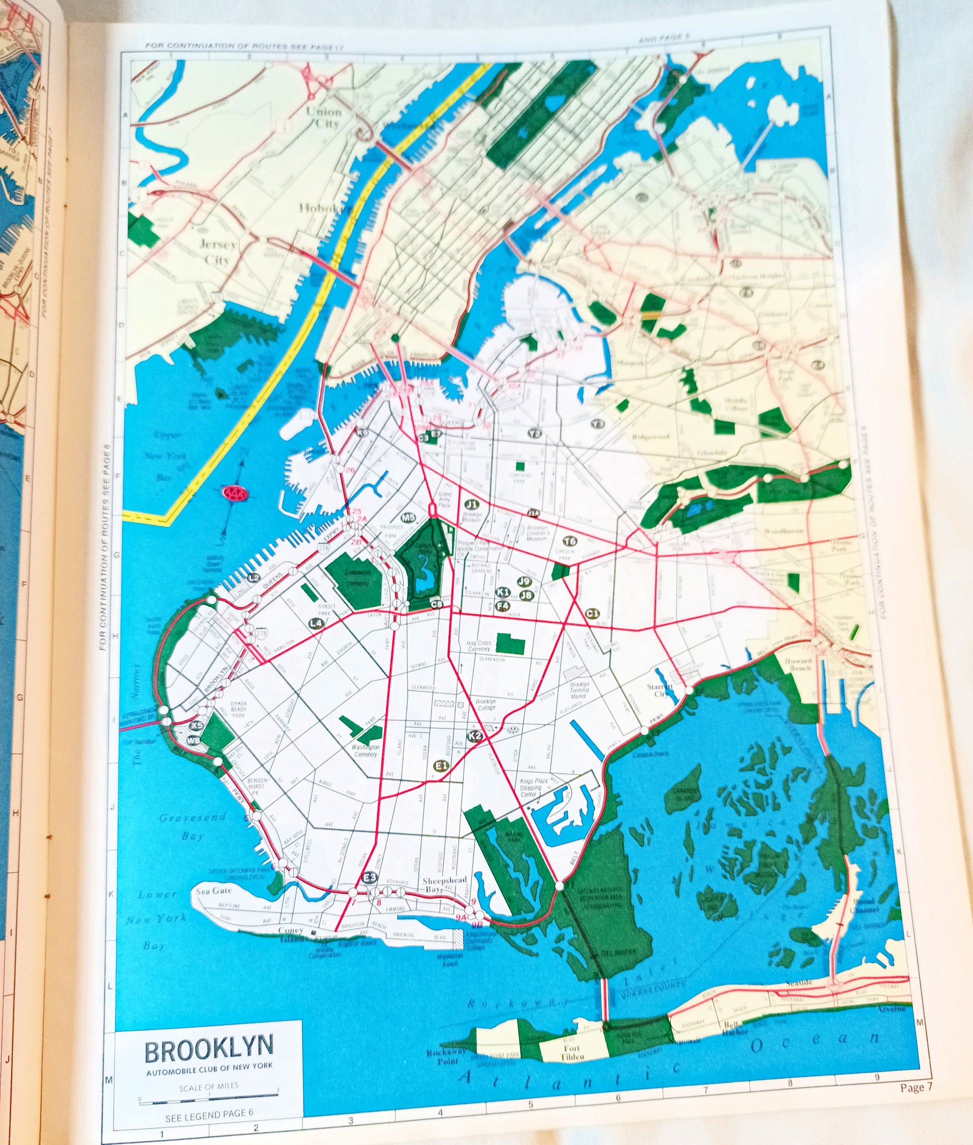 AAA Maps For Members New York City And Vicinity 1995 - TulipStuff