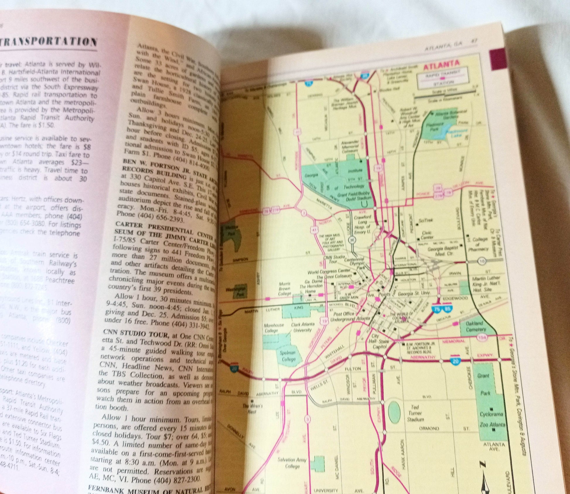 AAA TourBook 1999 Georgia North Carolina South Carolina Travel Guide - TulipStuff